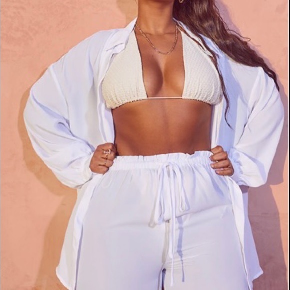 White swim coverup - Picture 2 of 4